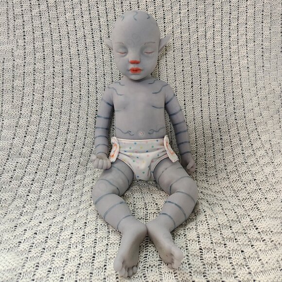 45cm Soft Silicone Handmade Arts Dolls 4.96lbs Full Silicone Reborn Baby BoyDoll - Picture 12 of 16